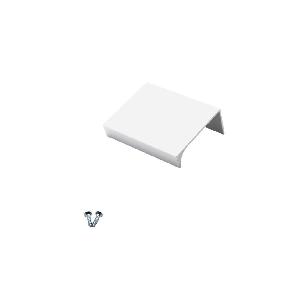 Mango de perfil de agarre Edge de 32 mm (52 mm de longitud total) - Blanco – Furnica