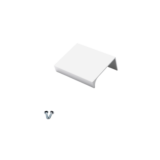 Mango de perfil de agarre Edge de 32 mm (52 mm de longitud total) - Blanco – Furnica