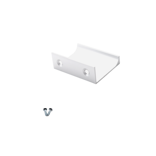 Mango de perfil de agarre Edge de 32 mm (52 mm de longitud total) - Blanco (2) – Furnica