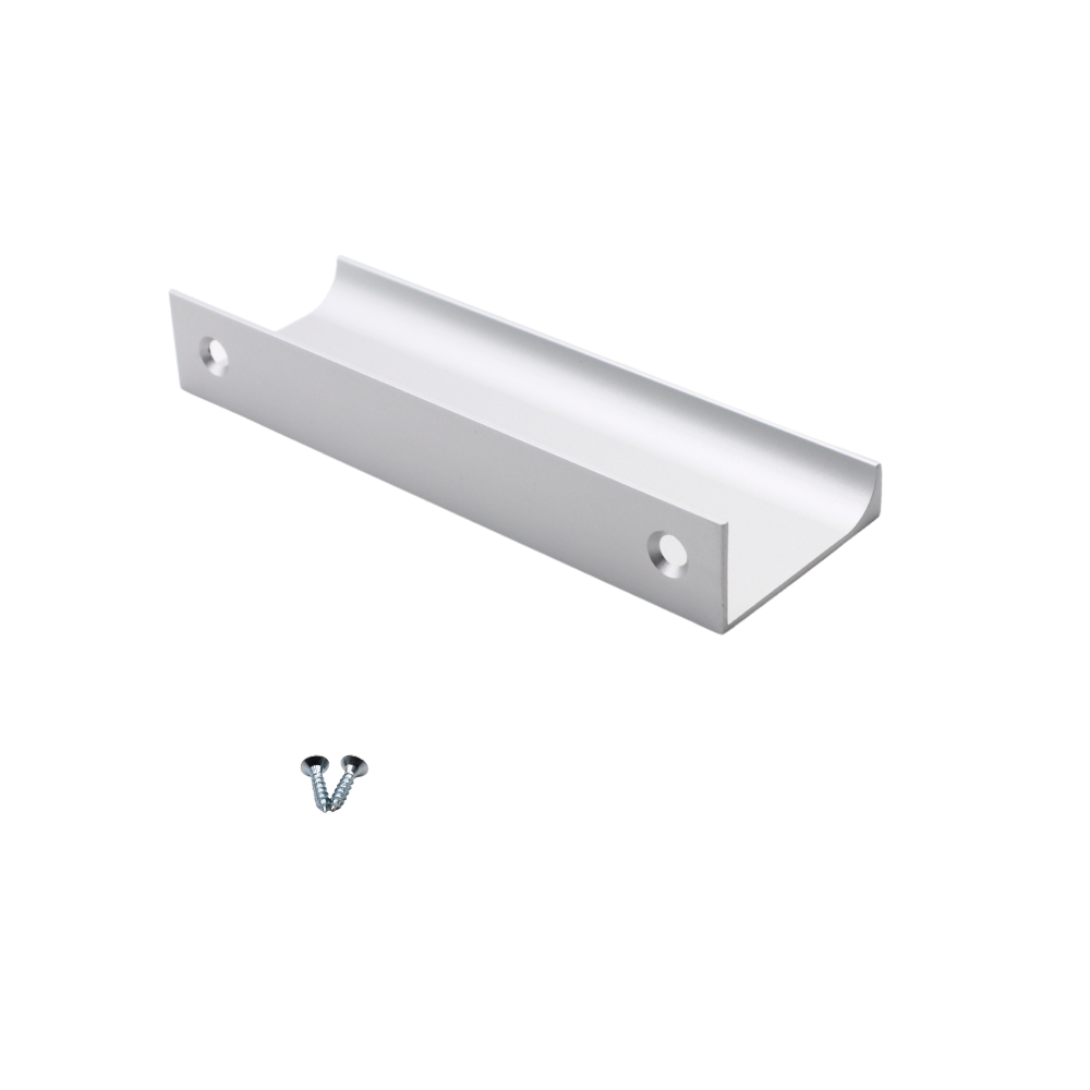 Mango de perfil de agarre Edge de 96 mm (116 mm de longitud total) - Aluminio (2) – Furnica