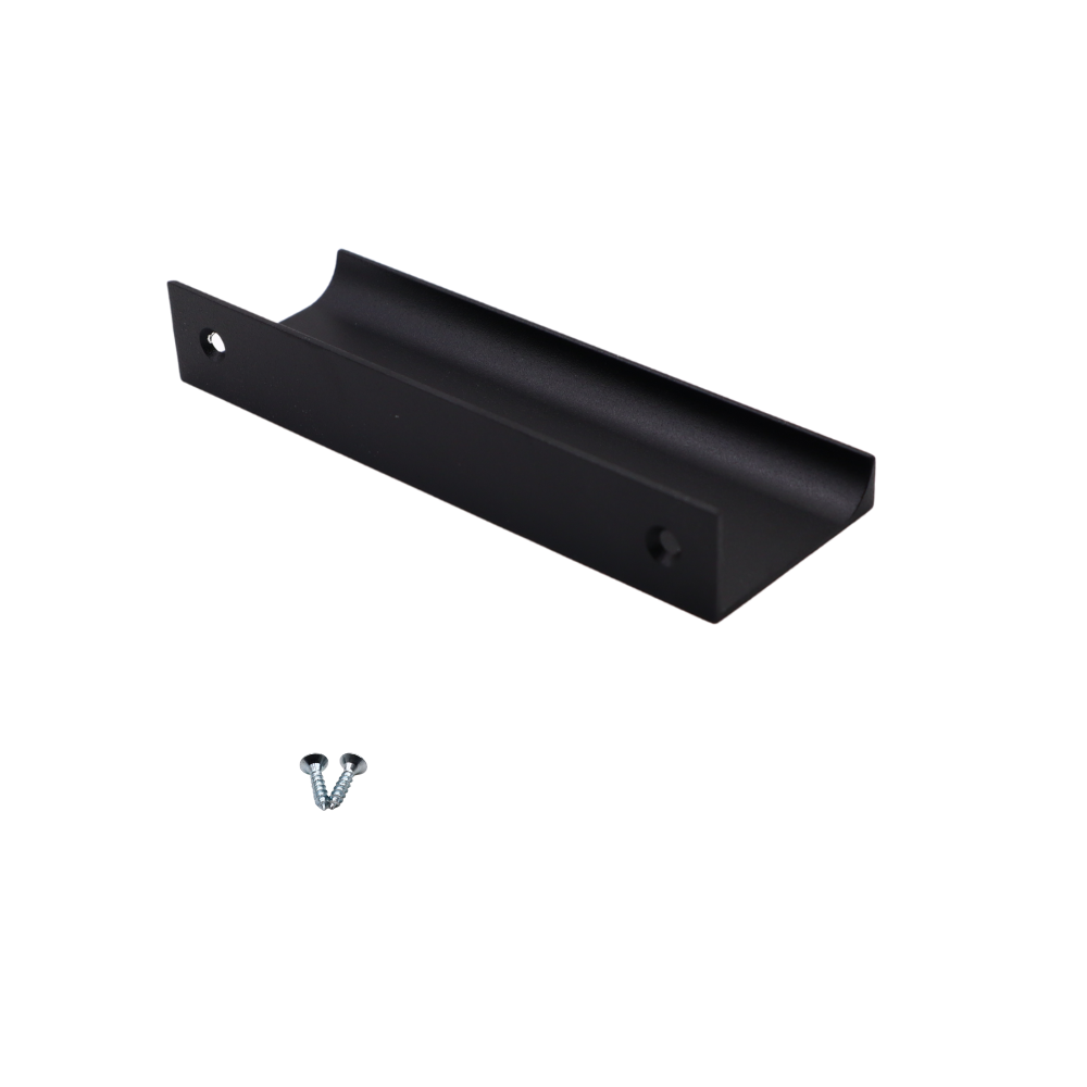 Mango de perfil de agarre Edge de 96 mm (116 mm de longitud total) - Negro (2) – Furnica