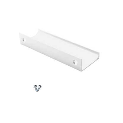 Mango de perfil de agarre Edge de 96 mm (116 mm de longitud total) - Blanco (2) – Furnica