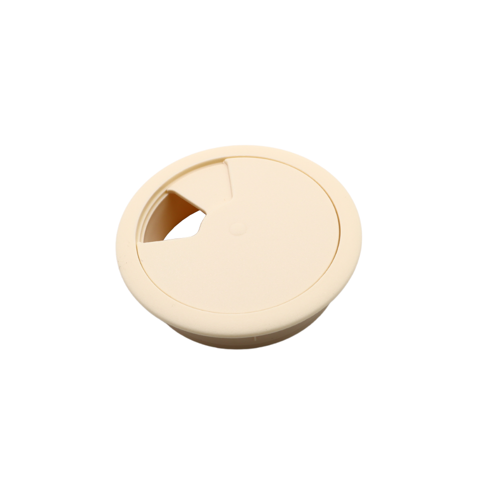 Pasacables de plástico Ø60 mm, marfil