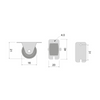 Rollo de goma para muebles Ø16mm