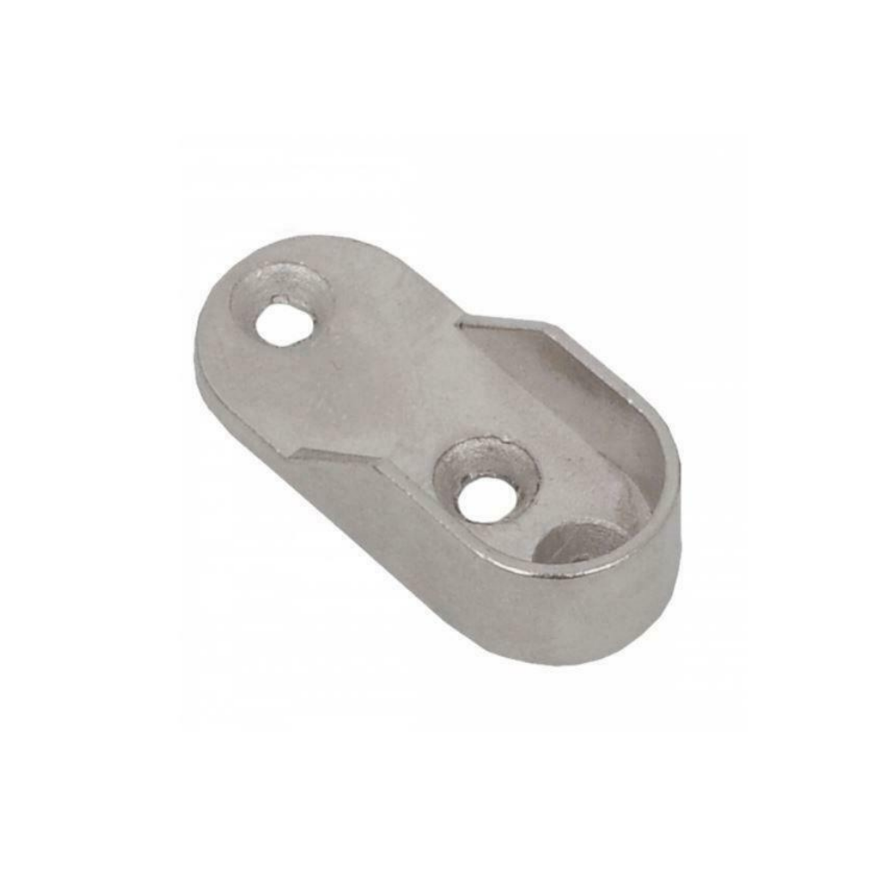 Accesorio para barra ovalada de 15x30mm, niquelado – Furnica