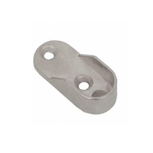 Accesorio para barra ovalada de 15x30mm, niquelado – Furnica