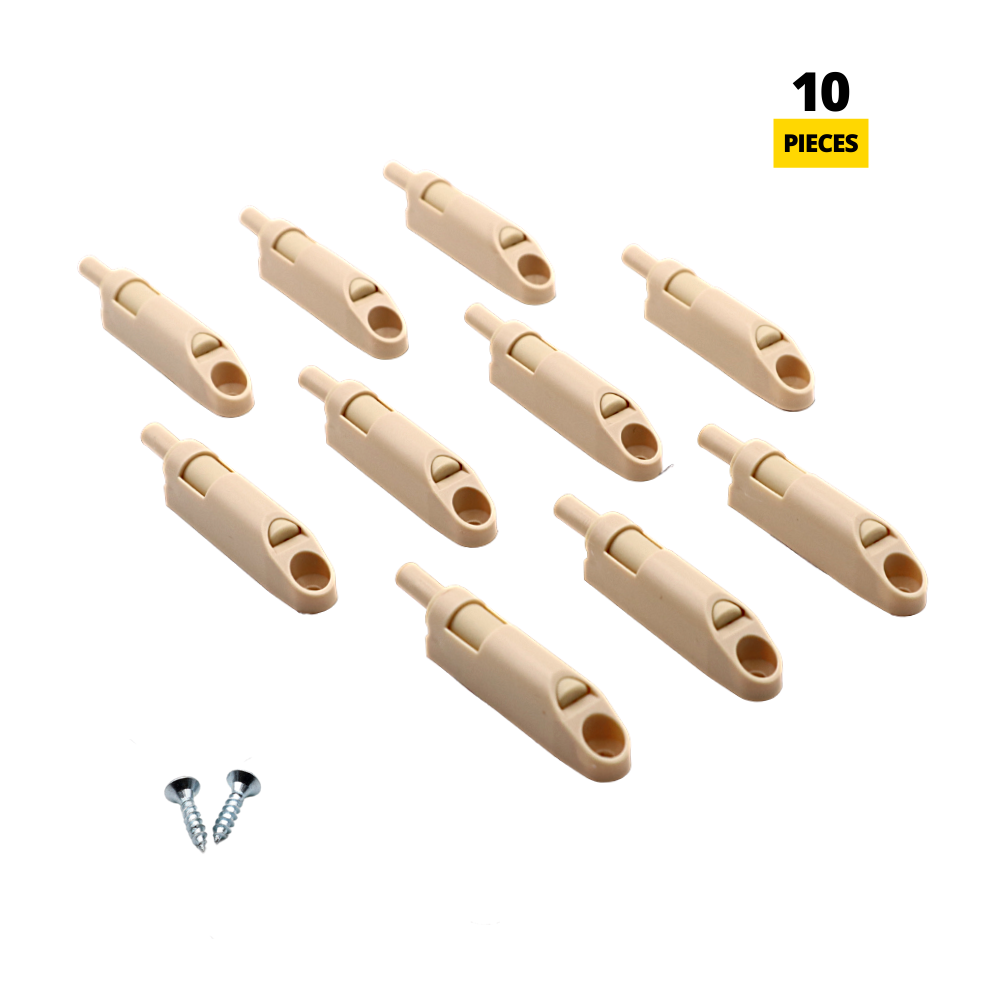 Amortiguador de puerta de armario de cierre suave + adaptador (10 piezas)