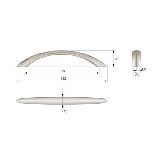 Asa de mueble 96mm UZ04 - Satinado (2) – Furnica