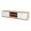 JANE - Mueble TV con 2 puertas y 1 estante - Roble Sonoma / Blanco Mate A36cm A160cm P41cm