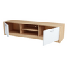 JANE - Mueble TV con 2 puertas y 1 estante - Roble Sonoma / Blanco Mate A36cm A160cm P41cm