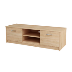 GRACE - Mueble TV con 2 puertas y 1 estante - Roble Sonoma A36cm A120cm P41cm