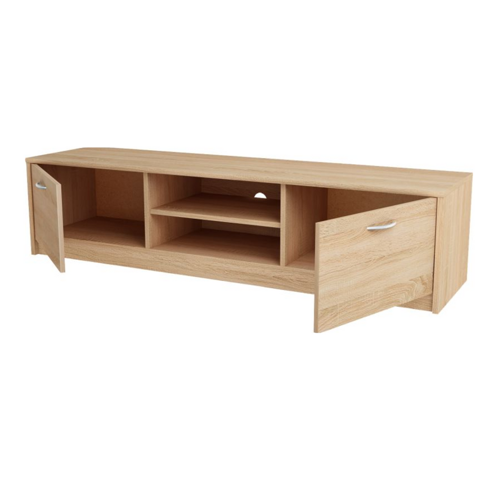 JANE - Mueble TV con 2 puertas y 1 estante - Roble Sonoma A36cm A160cm P41cm