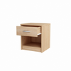 JULIA - Mesa de noche - Mesita de noche con 1 cajón - Roble Sonoma H45cm W39cm D35cm