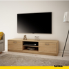JANE - Mueble TV con 2 puertas y 1 estante - Roble Sonoma A36cm A160cm P41cm