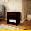 JULIA - Mesa de noche - Mesita de noche con 1 cajón - Wenge H45cm W39cm D35cm