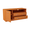 JULIA - Mueble de TV con 2 cajones y 1 puerta - Aliso H55cm W110cm D41cm