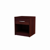 JULIA - Mesa de noche - Mesita de noche con 1 cajón - Wenge H45cm W39cm D35cm
