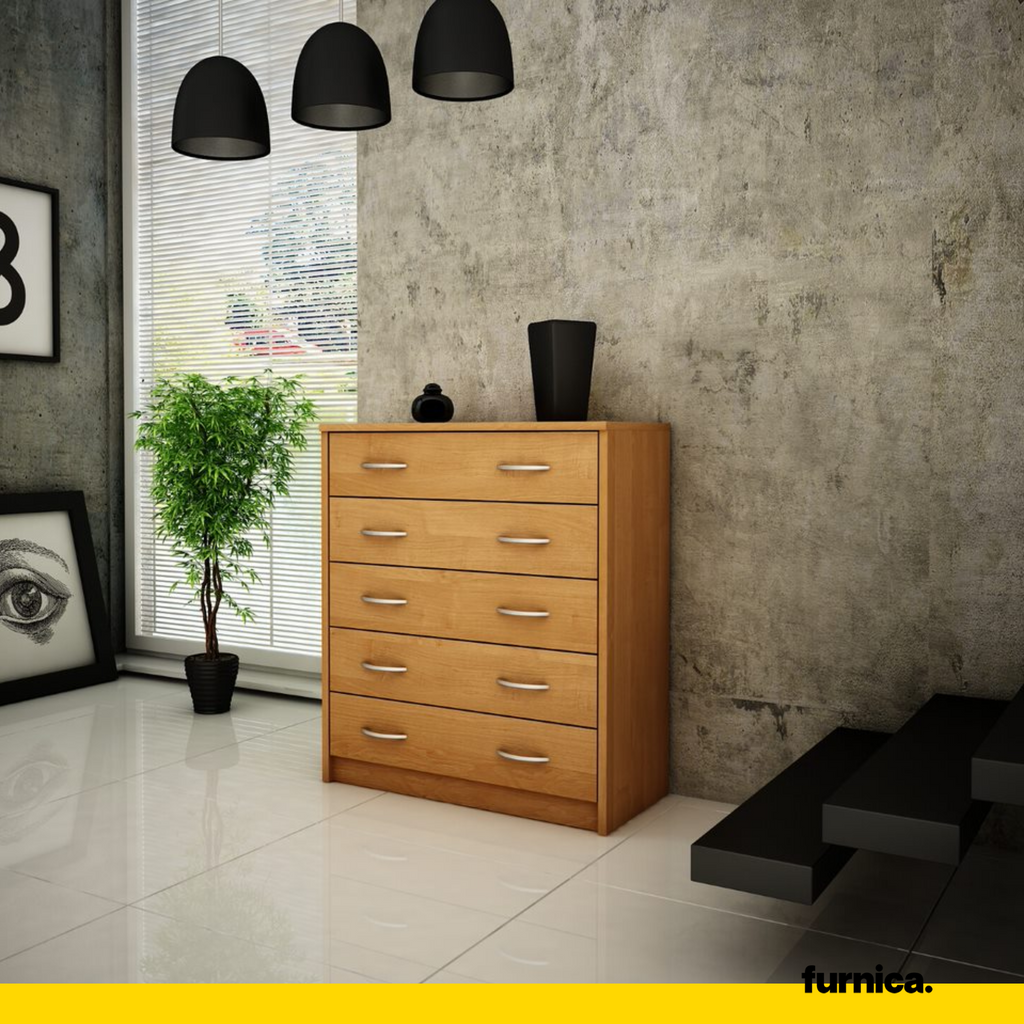JULIA - Zapatero - Almacenamiento de 5 niveles - Aliso H85cm W74cm D35cm