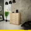 JULIA - Zapatero - Almacenamiento de 5 niveles - Roble Sonoma H85cm W74cm D35cm