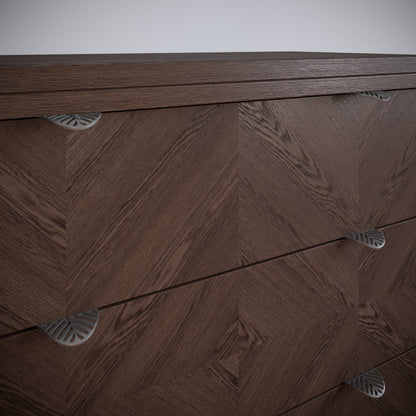 Tirador de muebles LEAF Edge Pull de 32 mm (longitud total de 60 mm) - Plateado mate perlado. (7) – Furnica