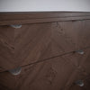 Tirador de muebles LEAF Edge Pull de 32 mm (longitud total de 60 mm) - Plateado mate perlado.