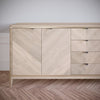 Tirador de muebles LEAF Edge Pull de 32 mm (longitud total de 60 mm) - Plateado mate perlado.