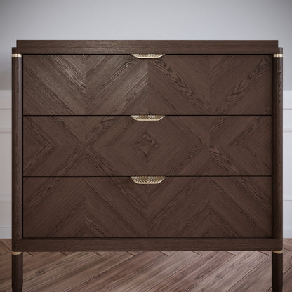 Tirador de muebles LEAF Edge Pull de 64 mm (longitud total de 118 mm) - Dorado latón. (3) – Furnica