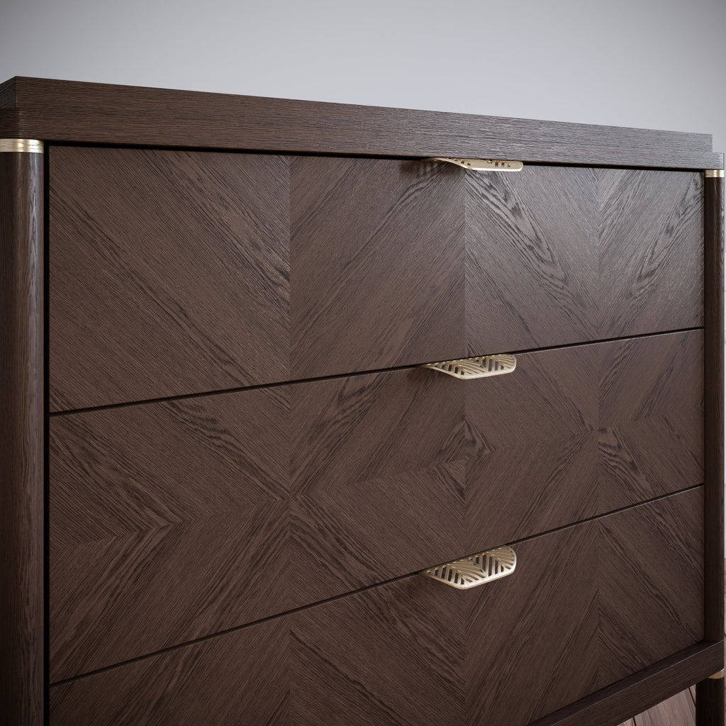 Tirador de muebles LEAF Edge Pull de 64 mm (longitud total de 118 mm) - Dorado latón.