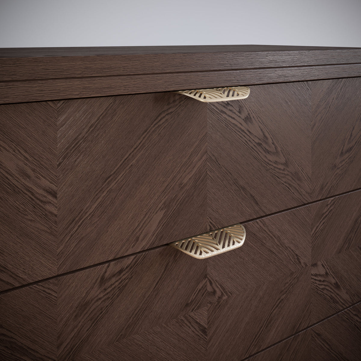 Tirador de muebles LEAF Edge Pull de 64 mm (longitud total de 118 mm) - Dorado latón. (9) – Furnica