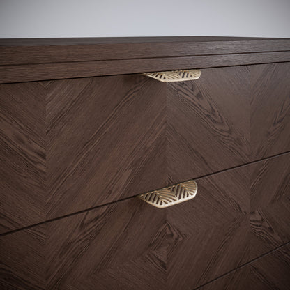 Tirador de muebles LEAF Edge Pull de 64 mm (longitud total de 118 mm) - Dorado latón. (9) – Furnica