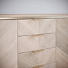 Tirador de muebles LEAF Edge Pull de 64 mm (longitud total de 118 mm) - Dorado latón.