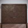 Tirador de muebles LEAF Edge Pull de 64 mm (longitud total de 118 mm) - Plateado mate perlado.