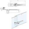 Cerradura para puertas corredizas de vidrio