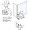 Cerradura para puertas de vidrio individuales