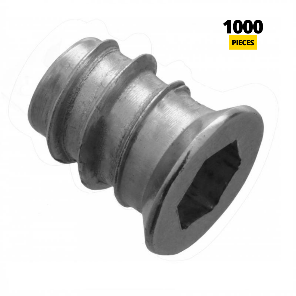 Inserto roscado M6 10x13mm - Zincado - 1000 piezas (2) – Furnica