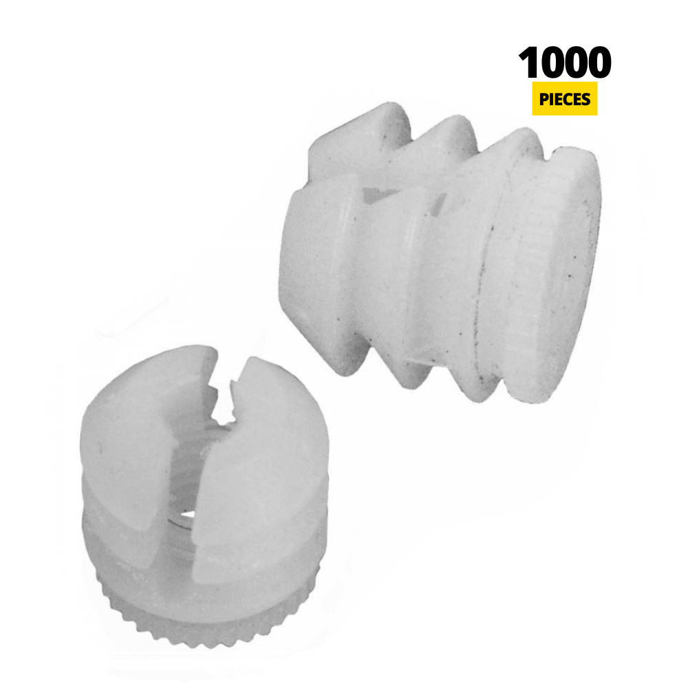 Inserto roscado M8 - Blanco - 1000 piezas