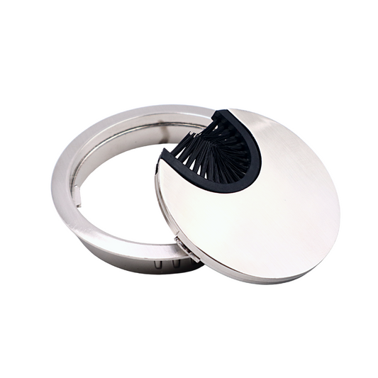 Pasacables de metal de 60 mm - Acero cepillado (2) – Furnica
