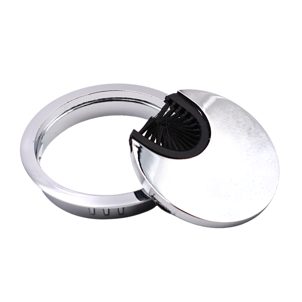 Pasacables de metal de 60 mm - Cromado (2) – Furnica