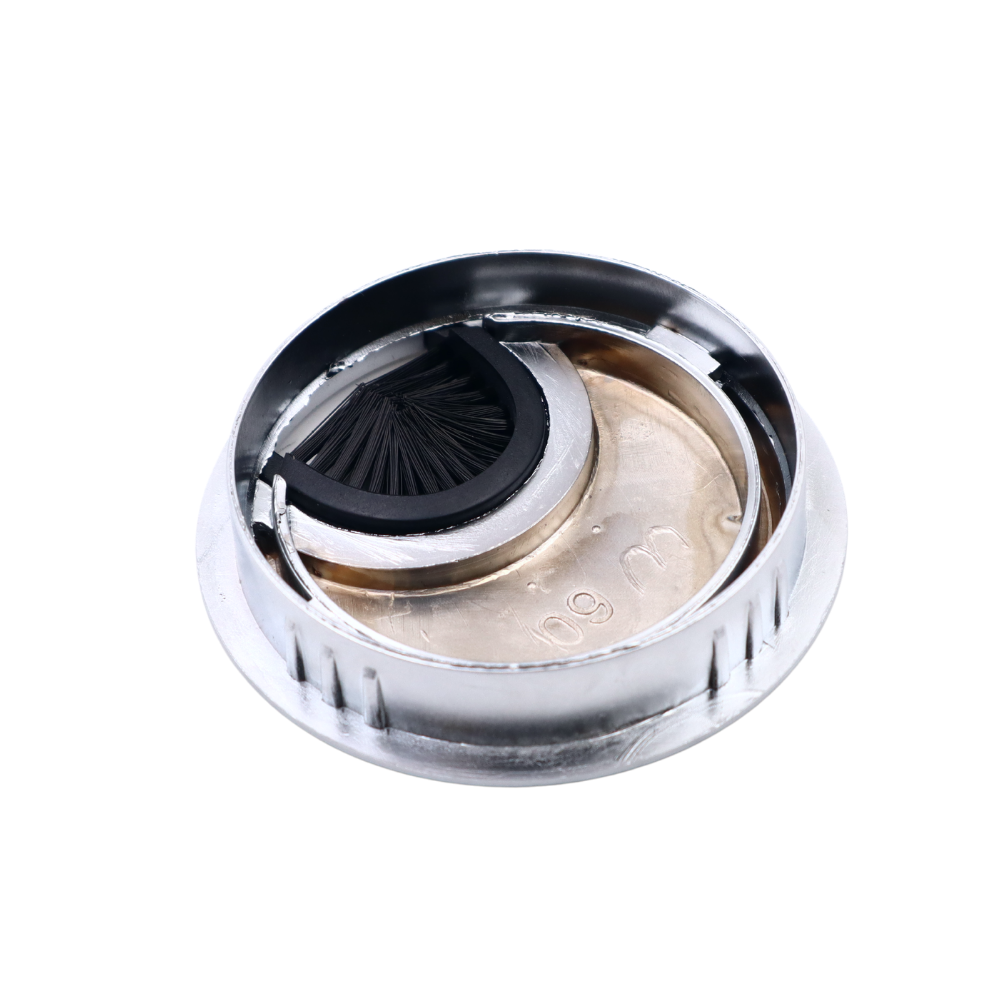 Pasacables de metal de 60 mm - Plateado