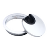 Pasacables de metal de 60 mm - Plateado