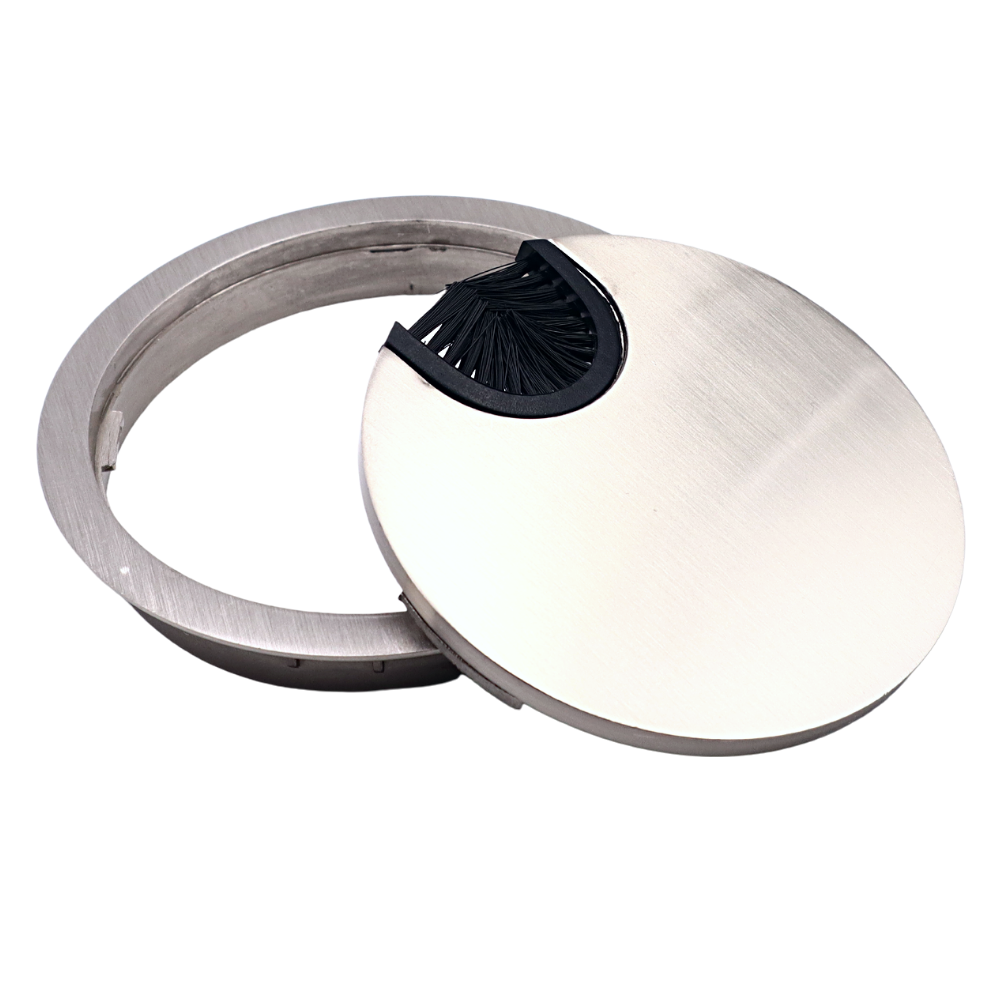 Pasacables de metal de 80 mm - Acero cepillado (2) – Furnica