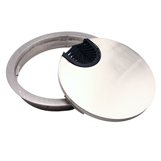 Pasacables de metal de 80 mm - Acero cepillado (2) – Furnica
