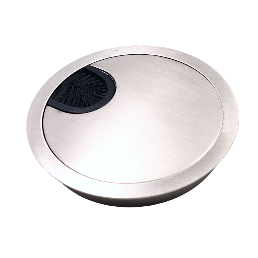 Pasacables de metal de 80 mm - Acero cepillado – Furnica