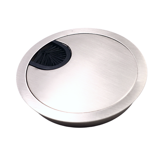 Pasacables de metal de 80 mm - Acero cepillado – Furnica