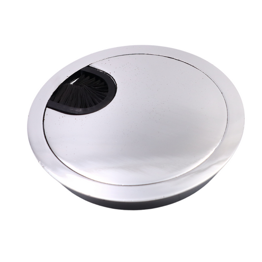 Pasacables de metal de 80 mm - Cromado – Furnica