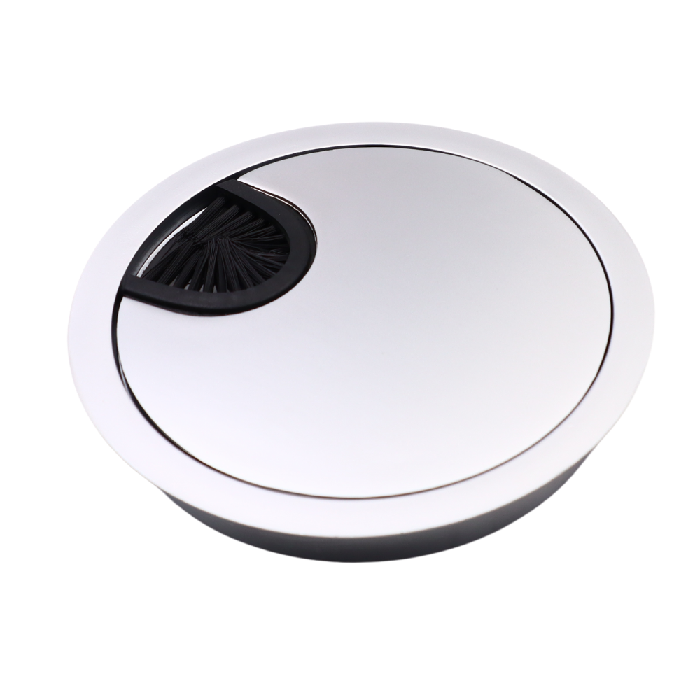 Pasacables de metal de 80 mm - Plateado – Furnica