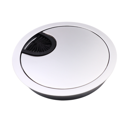 Pasacables de metal de 80 mm - Plateado – Furnica