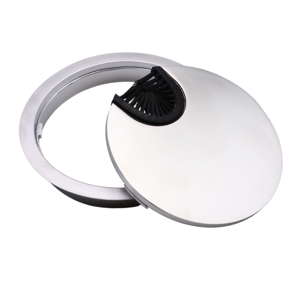 Pasacables de metal de 80 mm - Plateado (2) – Furnica