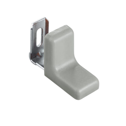 Ángulo de muebles de metal con cubierta de plástico - Gris Claro – Furnica
