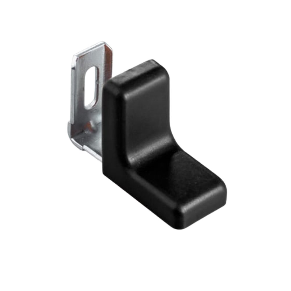 Ángulo de muebles de metal con cubierta de plástico - Negro – Furnica